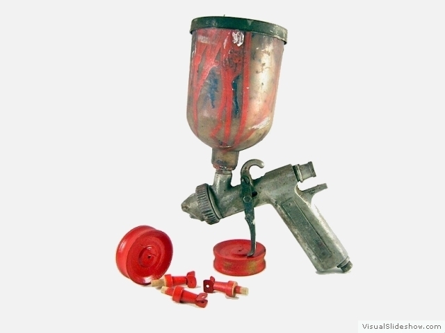 4c Original Spritzpistole von Meister Berger fuer alle roten Fahrzeugteile