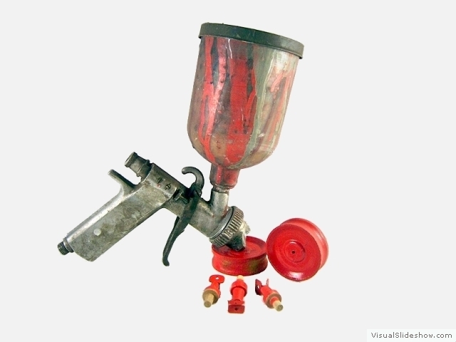 4d Original Spritzpistole von Meister Berger fuer alle roten Fahrzeugteile